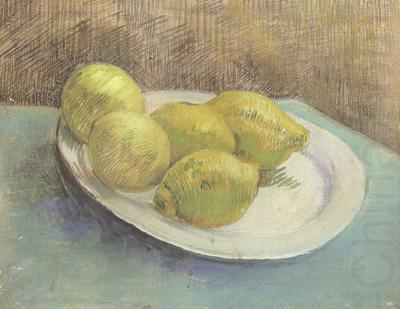 Still life with Lemons on a Plate (nn04), Vincent Van Gogh